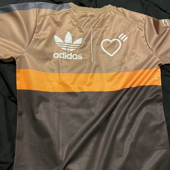 adidas x Human Made Brown Graphic T-Shirt - Picture 3 of 8